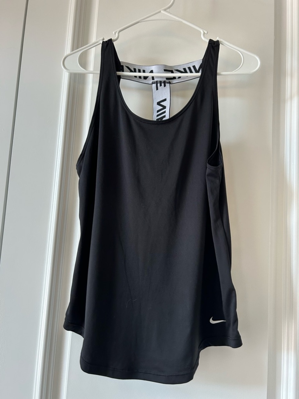 Nike Black Women's Racerback Training Tank with Logo Strap